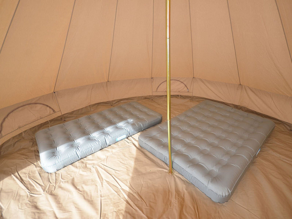 Zip at rear of 4.5m ultimate bell tent