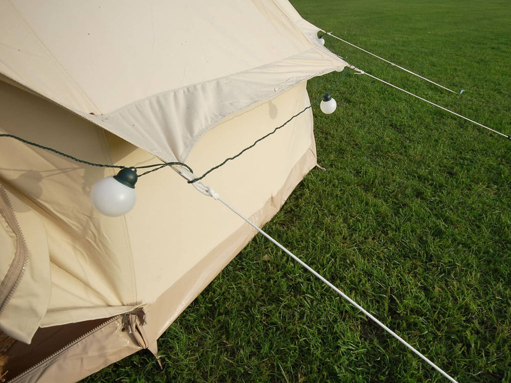 4m bell tent with integrated ground sheet