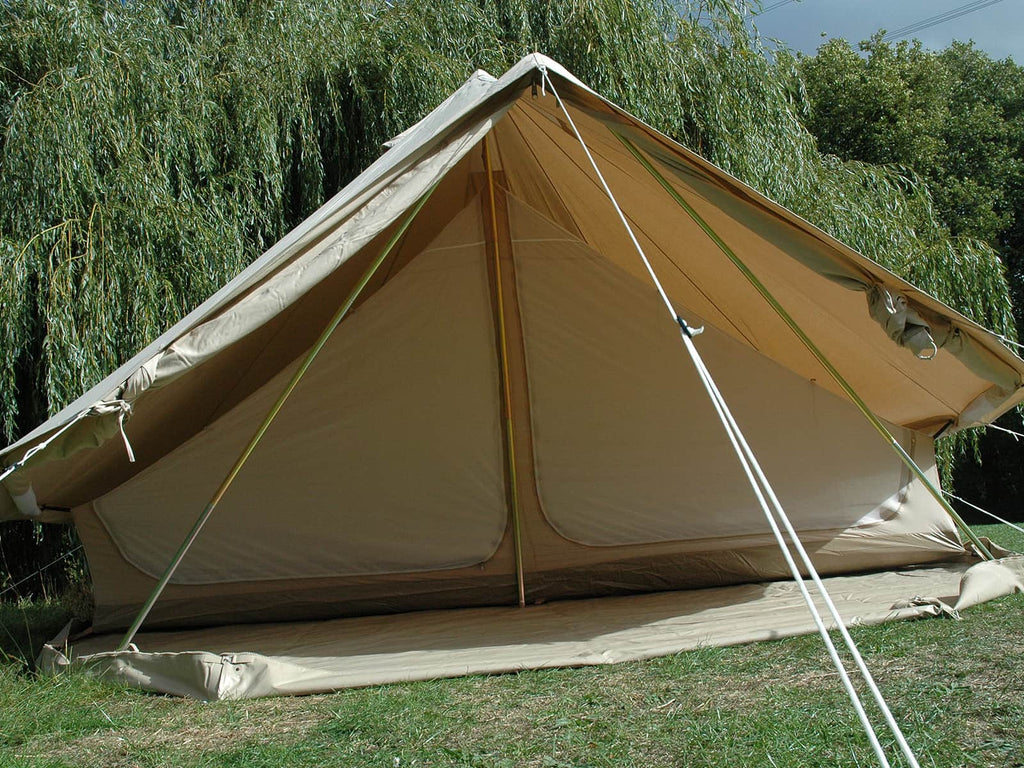 4m bell tent with inner tent bedroom compartment and mosquito protection