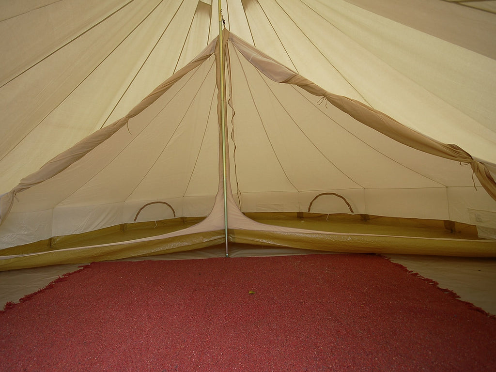 6m bell tent inner tent with doors open