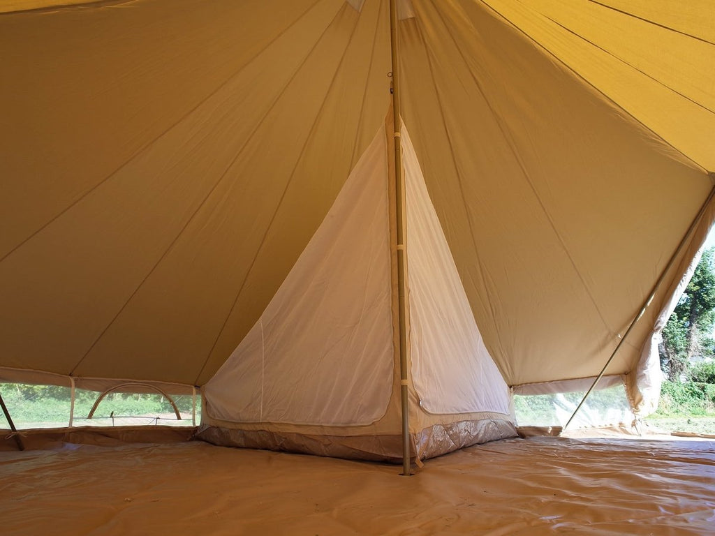 6m ultimate twin door pro mesh bell tent with quater inner tent