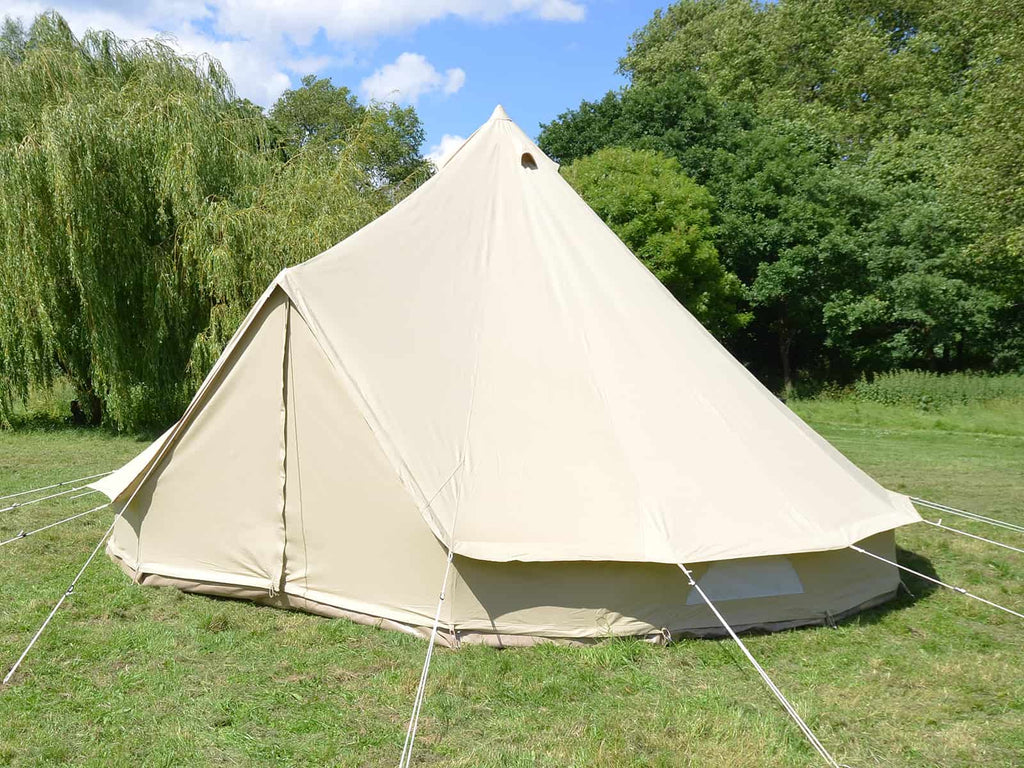 6m ultimate bell tent with zip in groundsheet