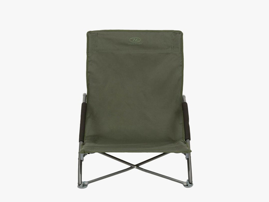 Low level potable folding camping chair