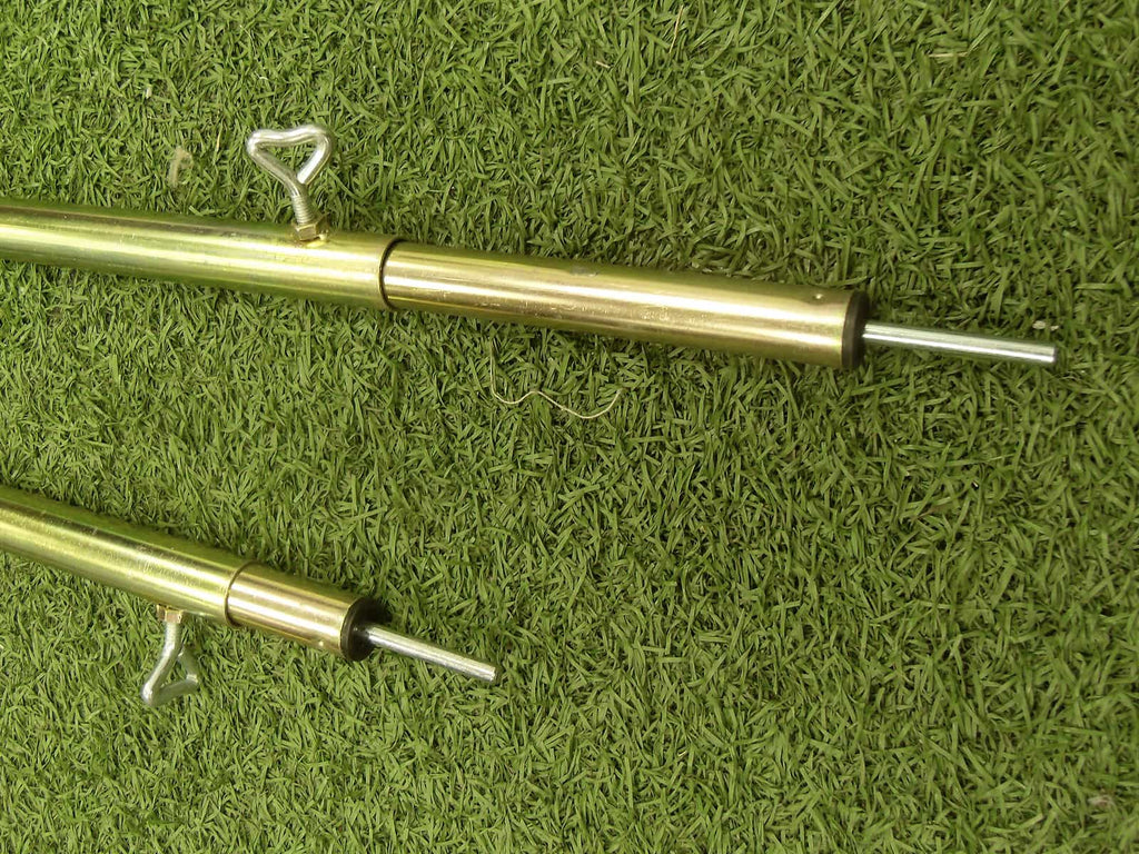 2 x extendable poles for awnings, tarps and bell tent porches
