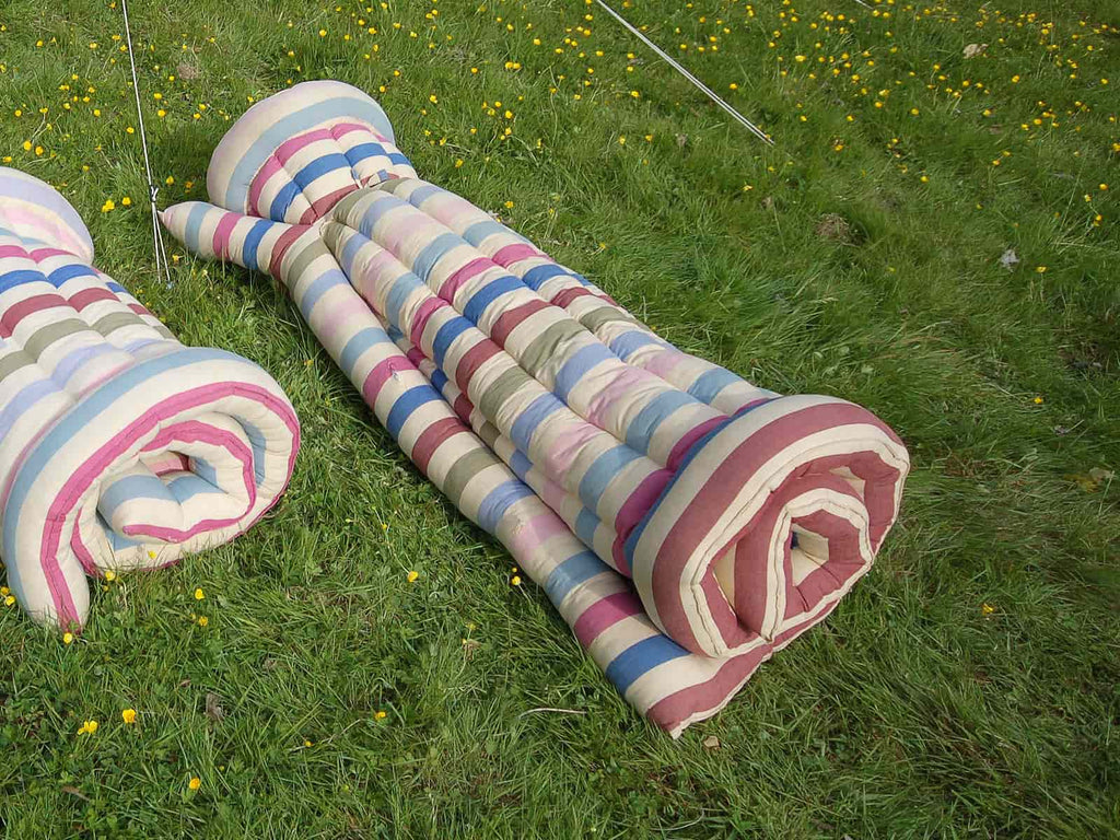 Double roll-up cotton mattress