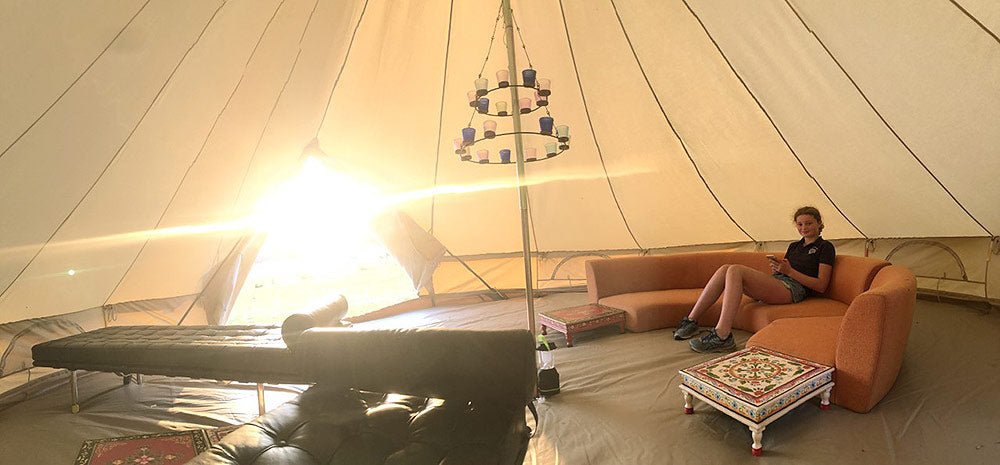 Features - 6m twin door ultimate pro mesh bell tent