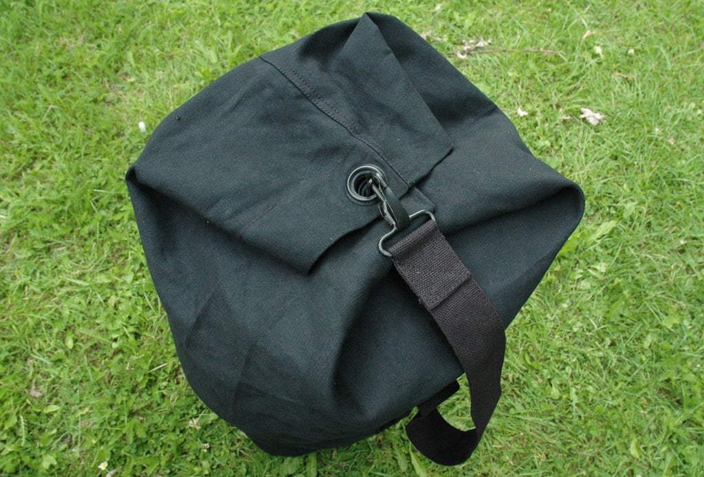 Strap Heavy Duty Canvas Kit Bag 30cm Diameter Black