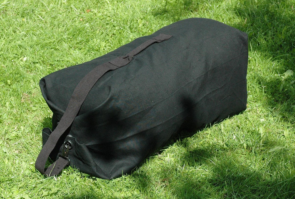 Heavy Duty Canvas Kit Bag 30 cm Diameter Black