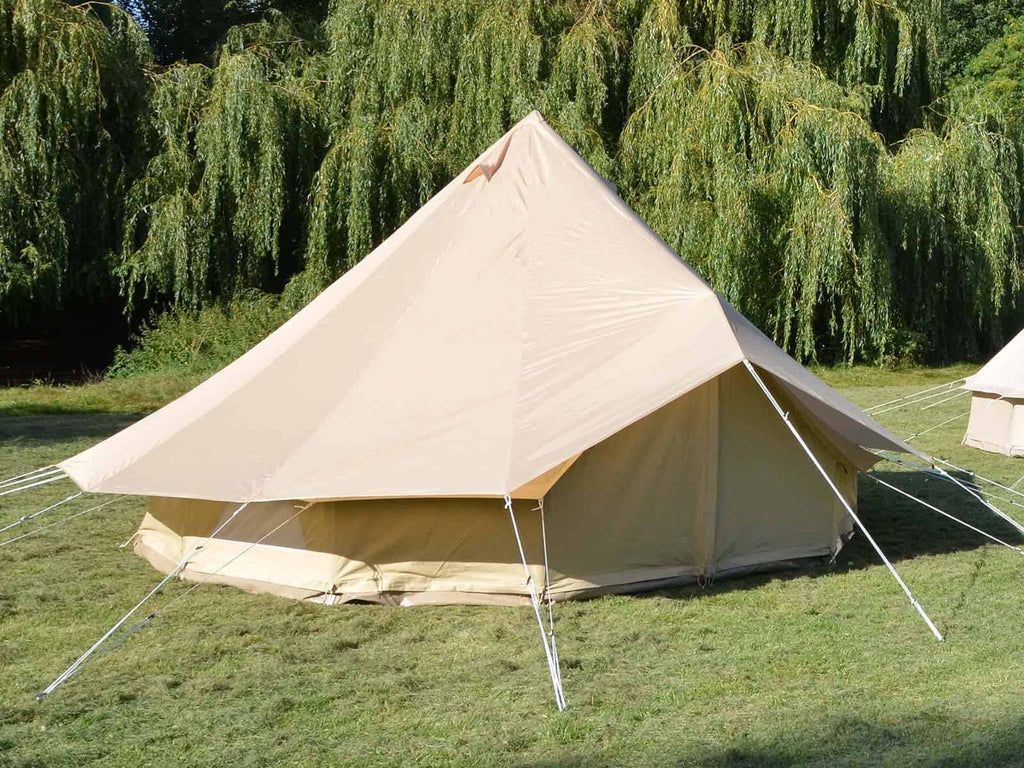 4.5m pro bell tent with beige protector cover