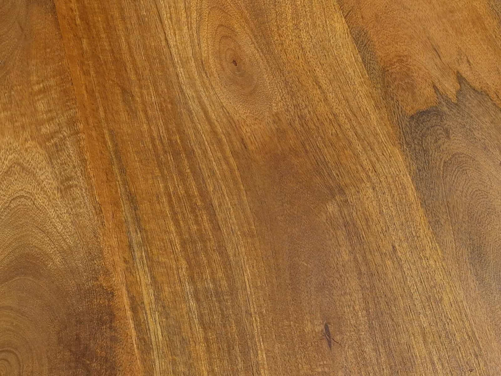 Varnished mango-wood table top