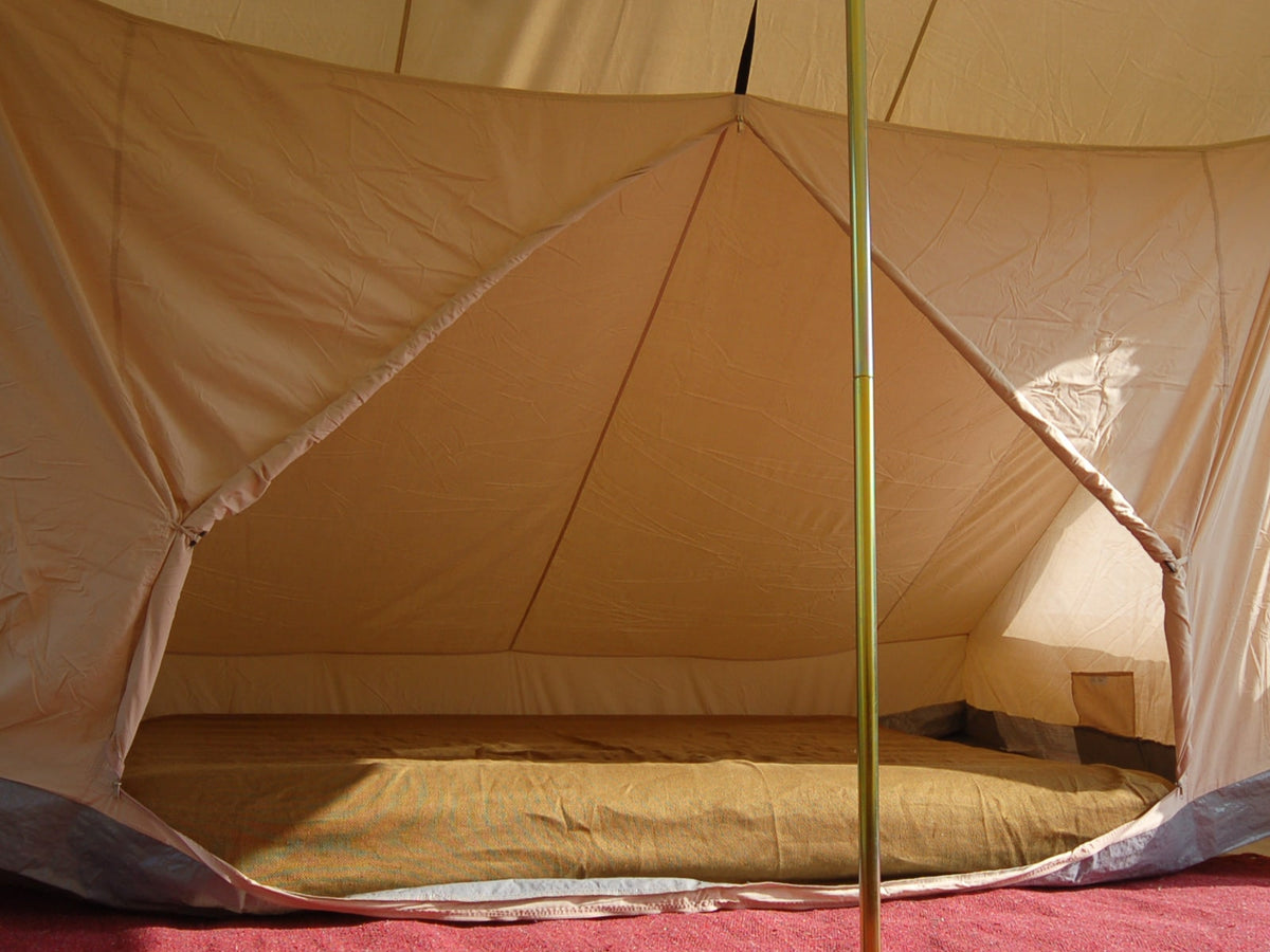 quest touareg bell tent Inner • Sleeping Area Color:White/Purple Marble Tucked away in the Outdoor Fußmatte
