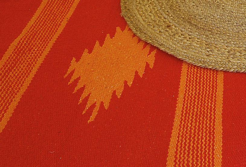 Eco natural handloomed rugs for bell tent carpeting