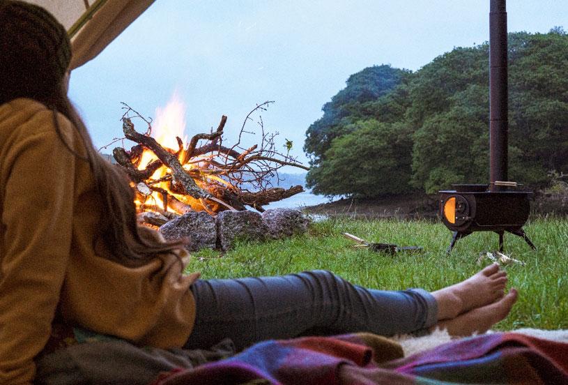 Anevay wood burning tent stoves