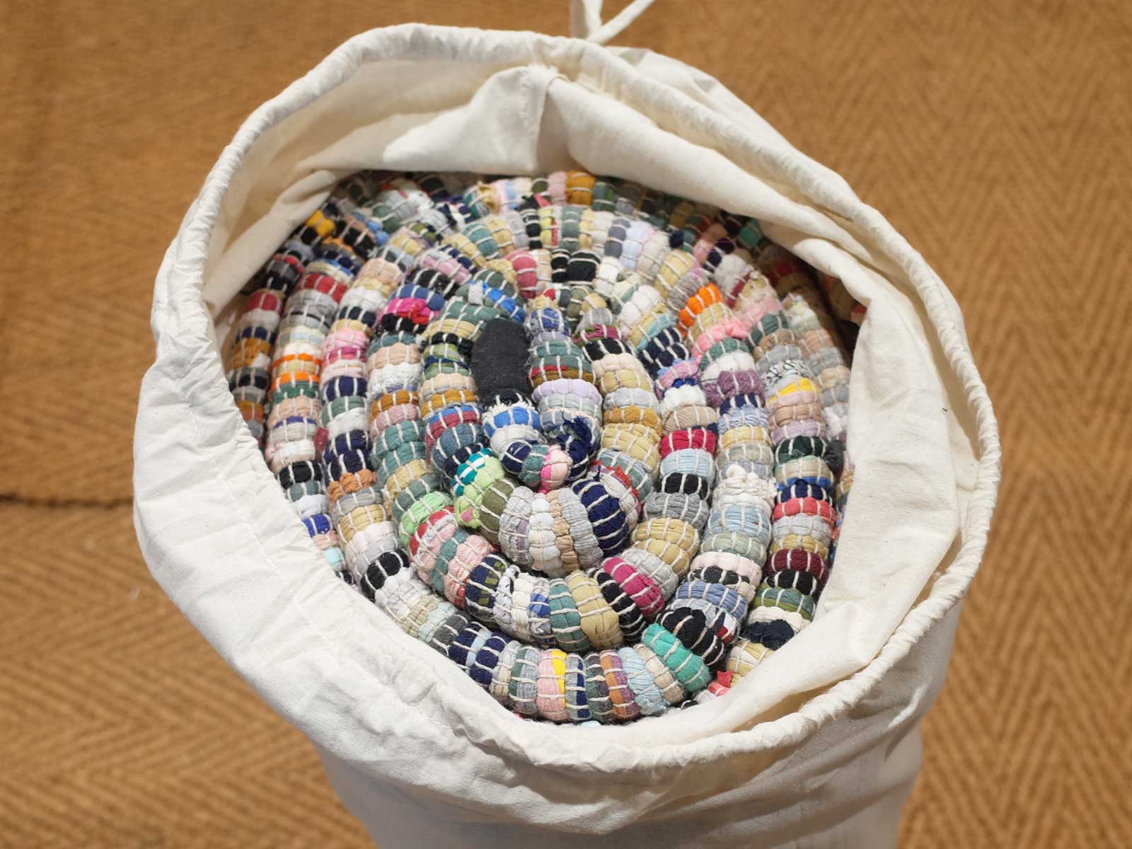 Recycled Cotton Chindi Carpet for Emperor Bell Tent