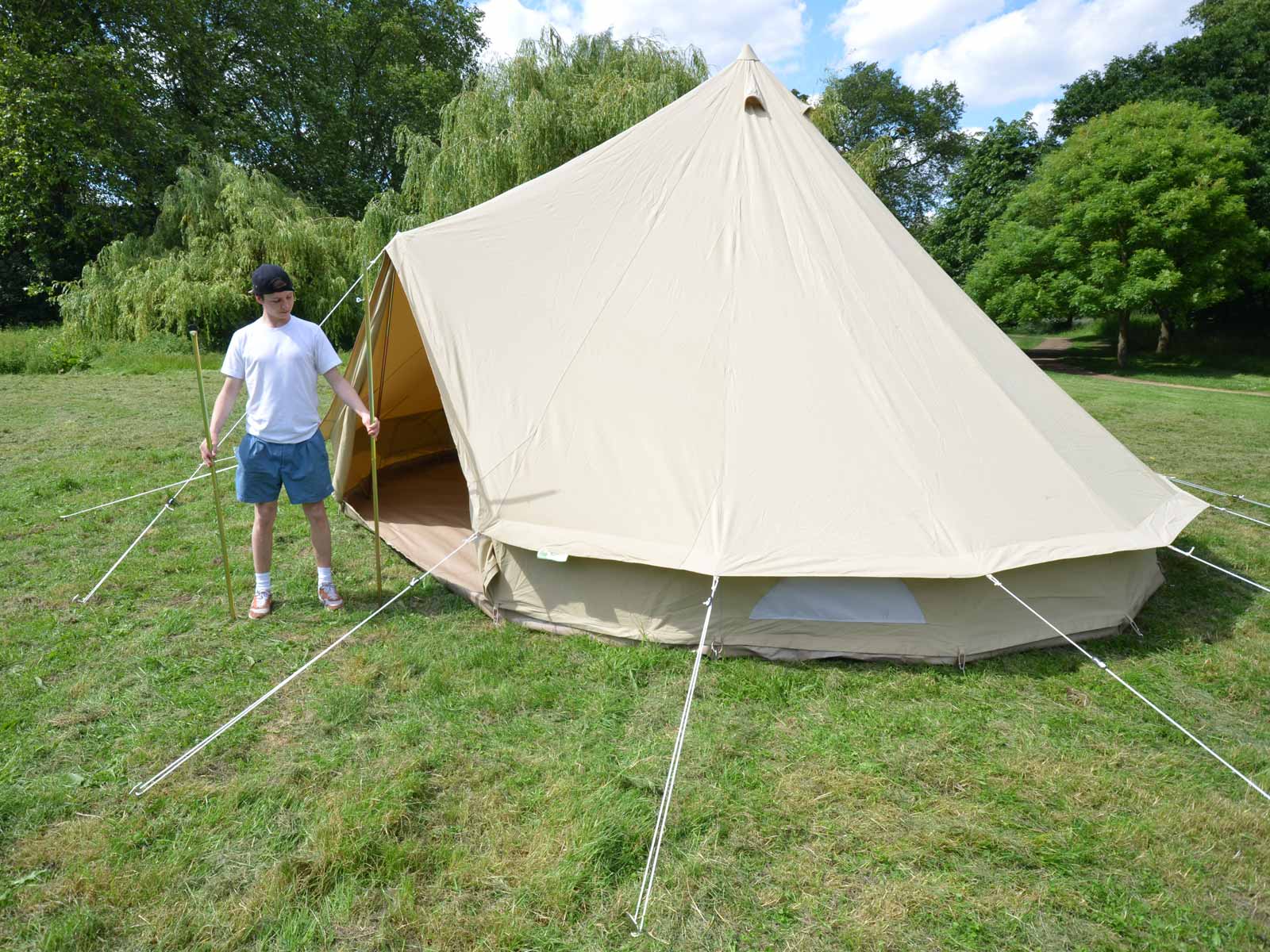 Double door ultimate bell tent 6m