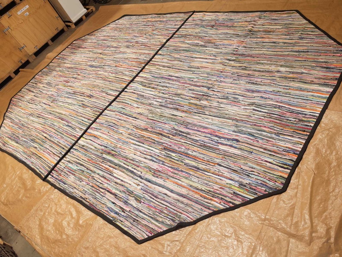 Recycled Cotton Chindi Carpet for Emperor Bell Tent