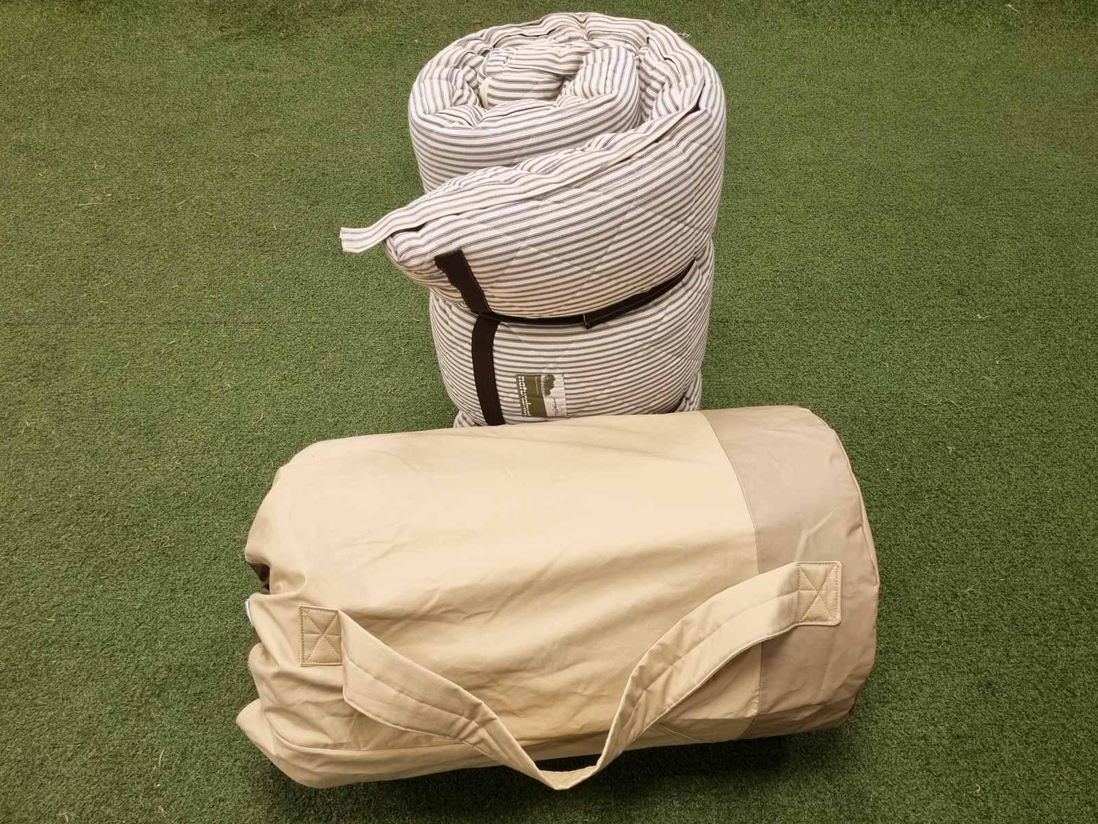 Canvas kit bag made from upcycled material specially designed for a Naturalmat