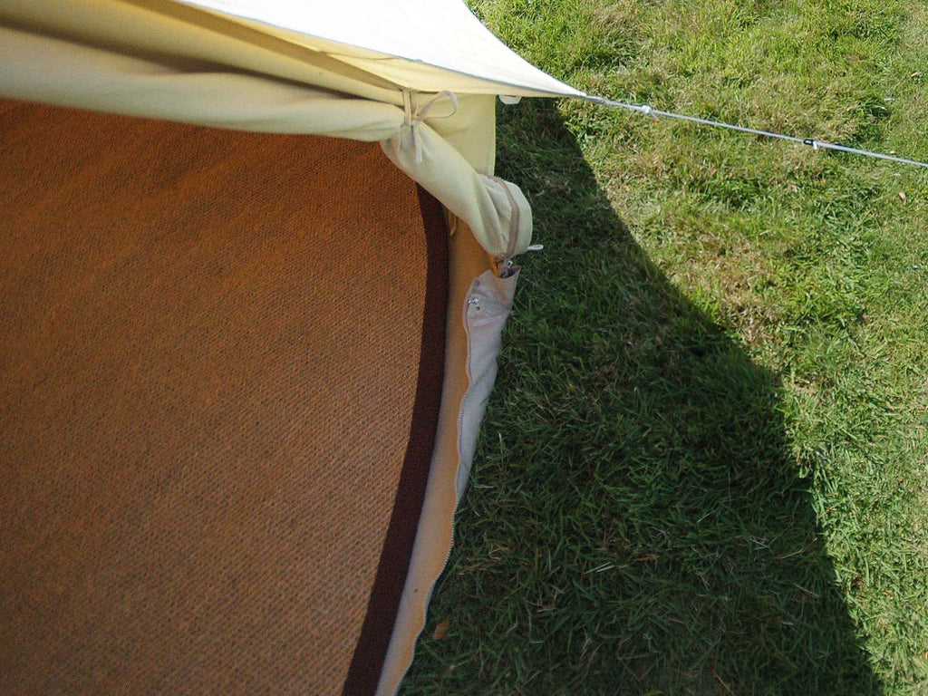 3m bell tent with coir matting 