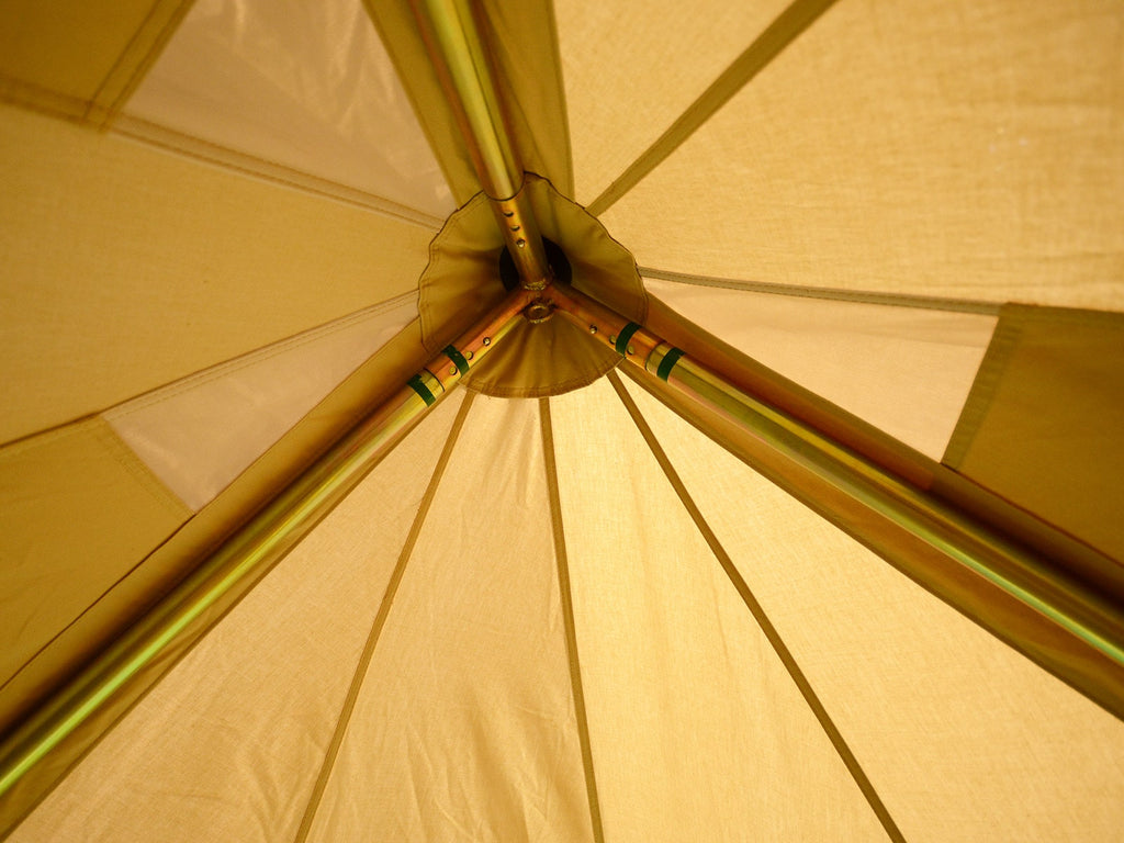 3m deluxe bell tent tripod frame crown feature