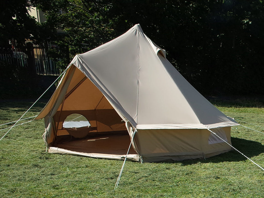 bell tent 3 meter 3m Deluxe Bell Tent with Integrated Sewn-In Groundsheet