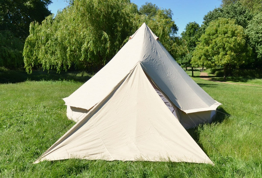 3m triangle pro awning and 4m bell tent