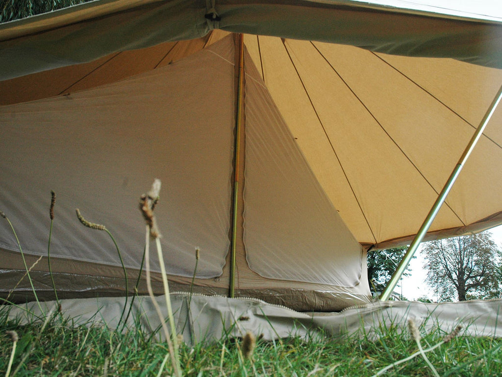 4.5m ultimate bell tent with inner tent sleeping area