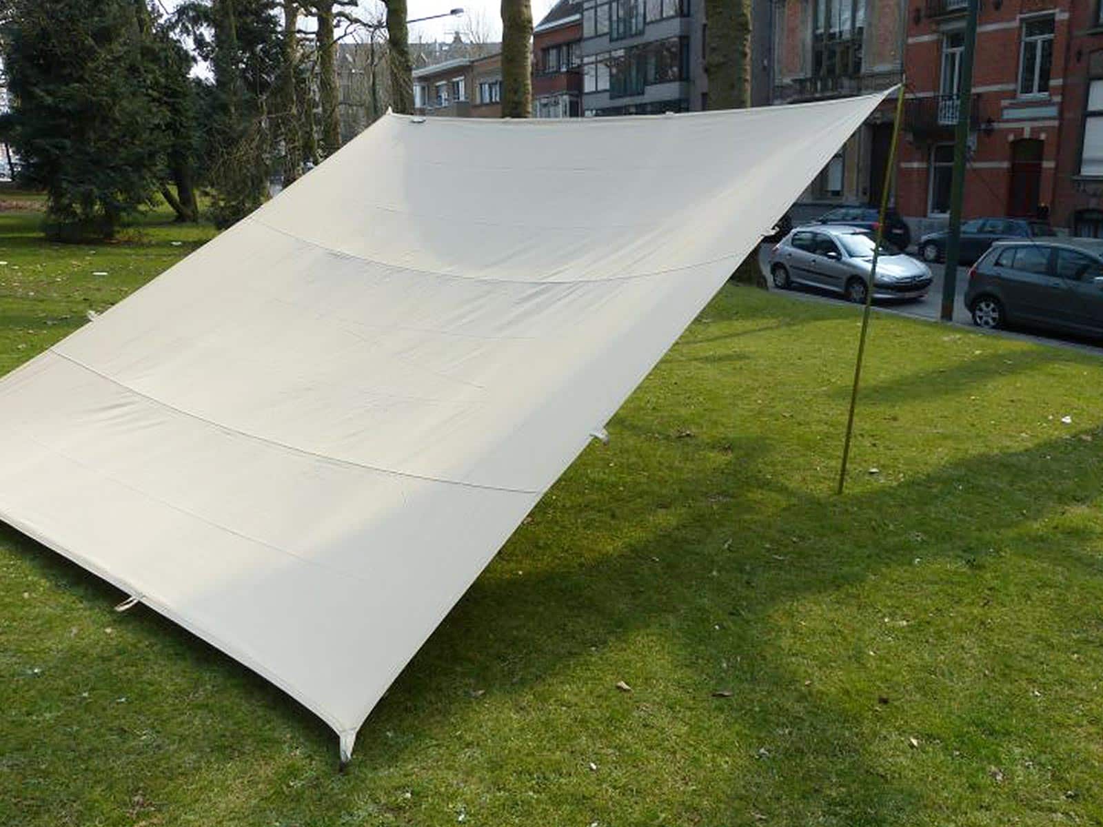4m x 4m tarp 4x4m PRO Tent Awning • Cotton Canvas Tarp Shelter