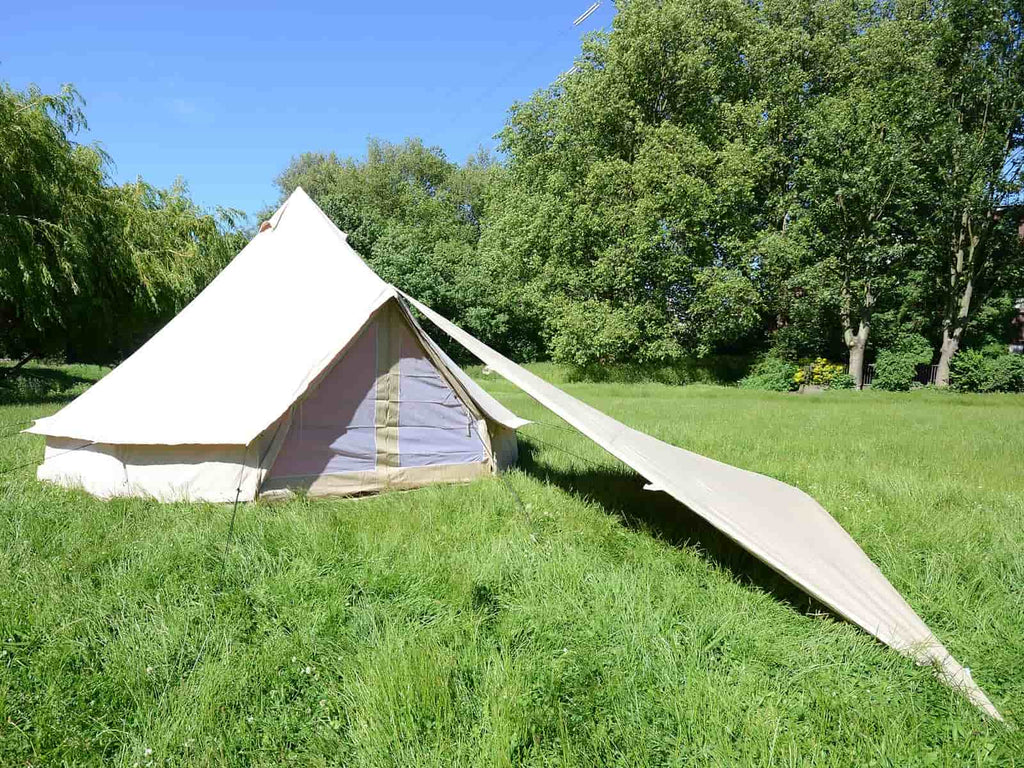 Bell tent pro mesh with a 4x4x4m pro awning