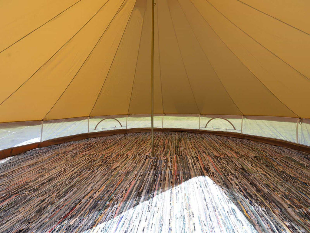 4m bell tent chindi flooring for 4m tents