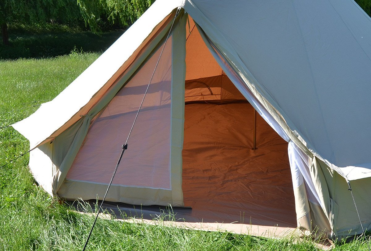 4m bell tent mesh door
