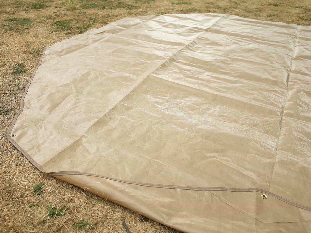 Groundsheet footprint with eyelets for 4m bell tents
