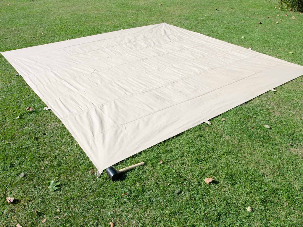 4 metre square cotton canvas pro awning