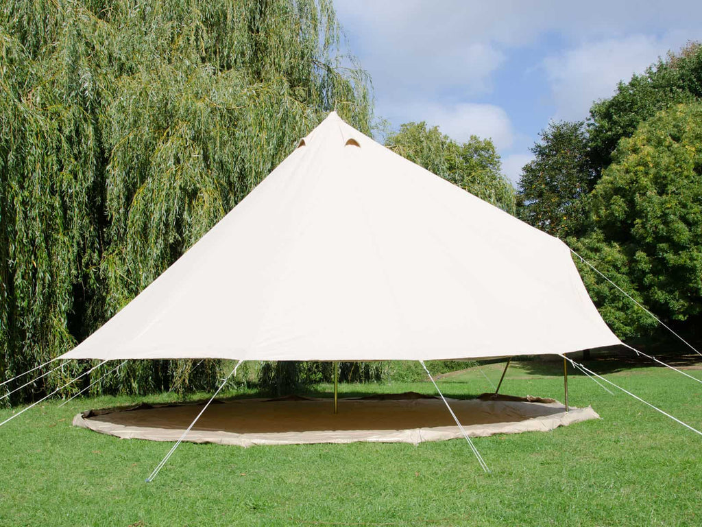 Side view of 5m ultimate bell tent