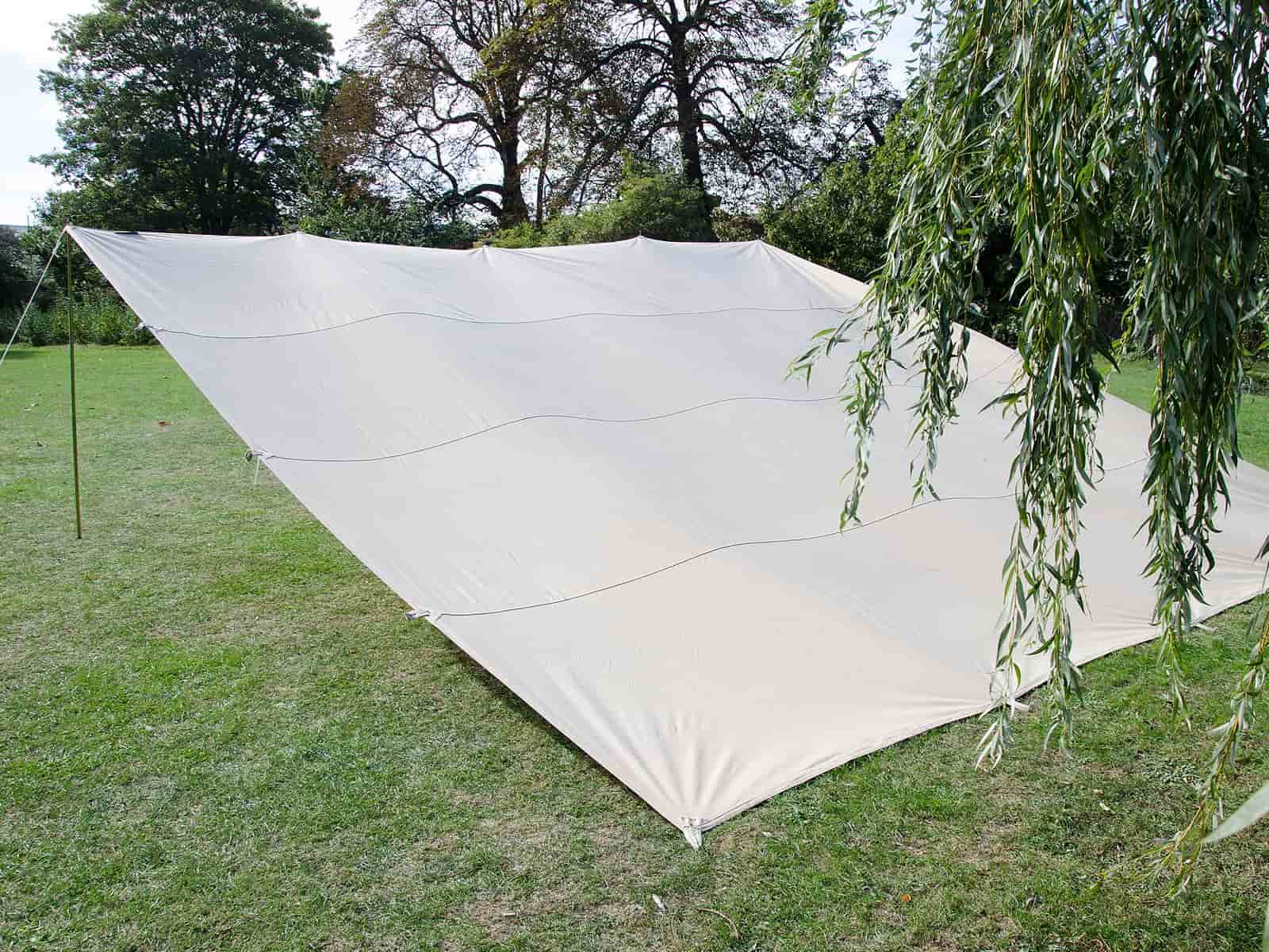 tarp 6m x 6m 6x6m Pro Awning • Heavy weight Cotton Canvas Tarp