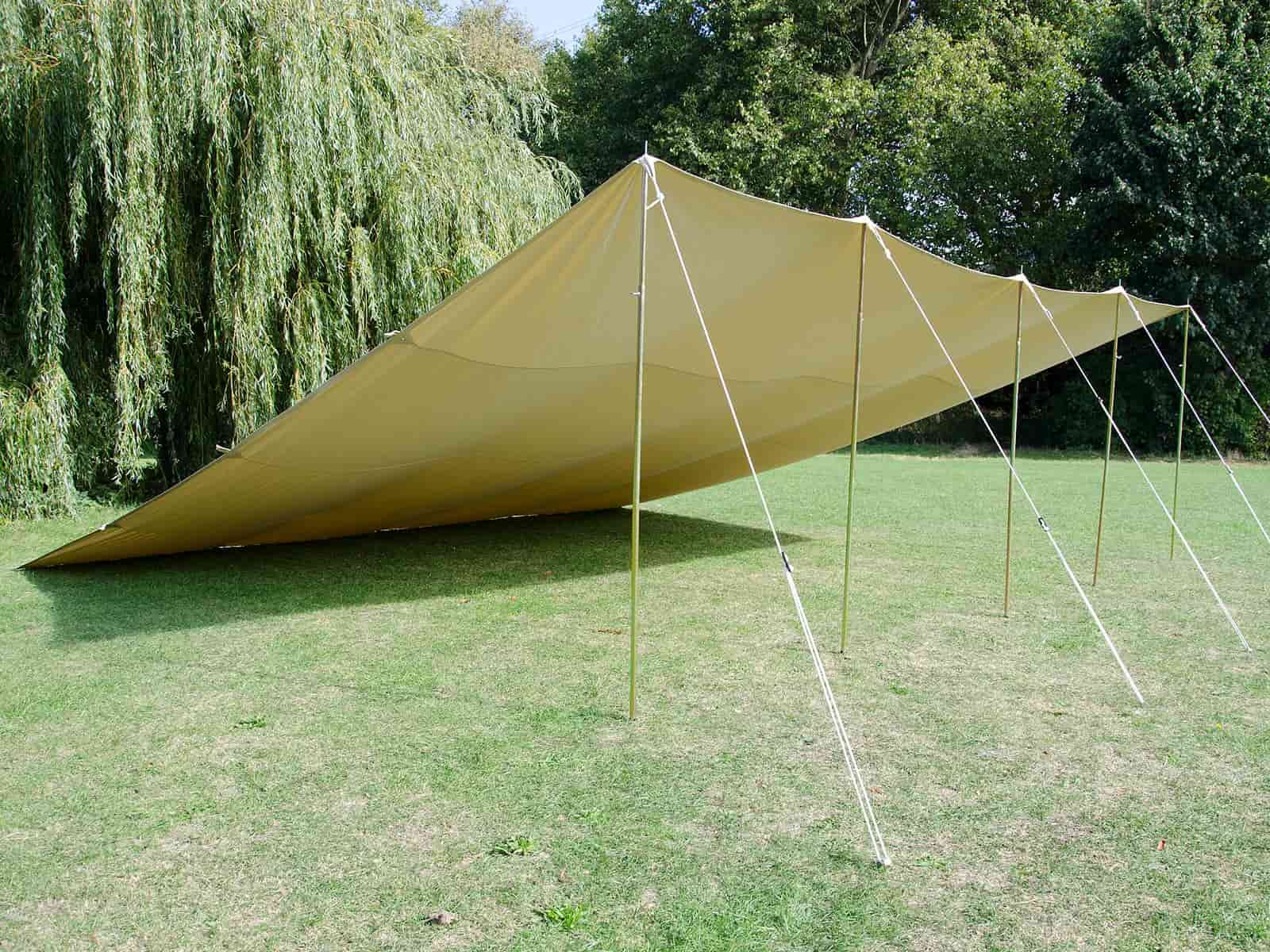 tarp 6x6 6x6m Pro Awning • Heavy weight Cotton Canvas Tarp
