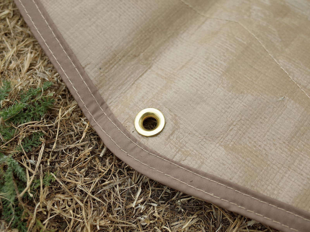 6m bell tent footprint with eyelets
