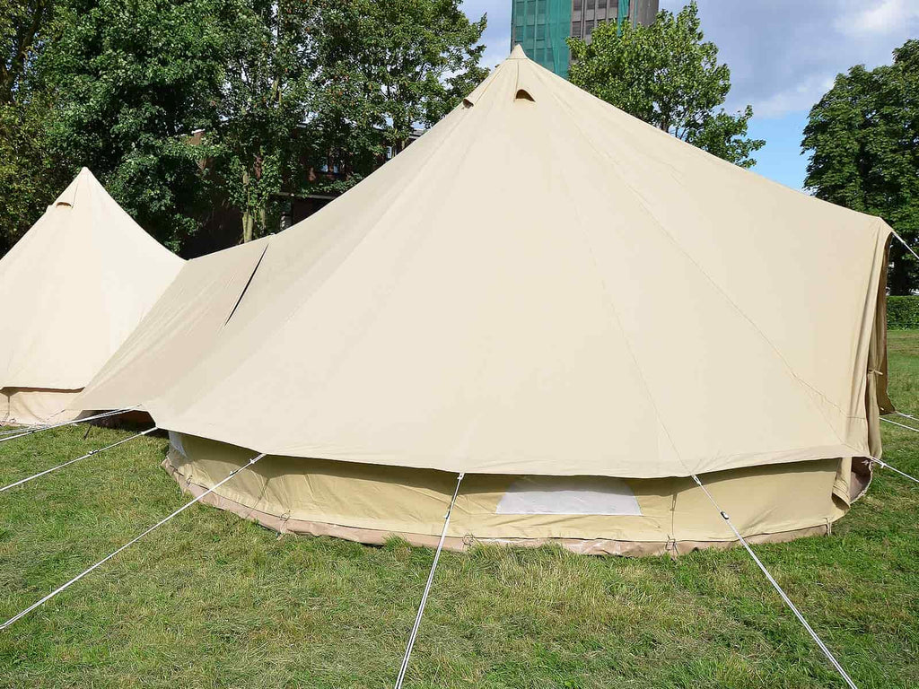 Additional feature to attach another bell tent with connector awning