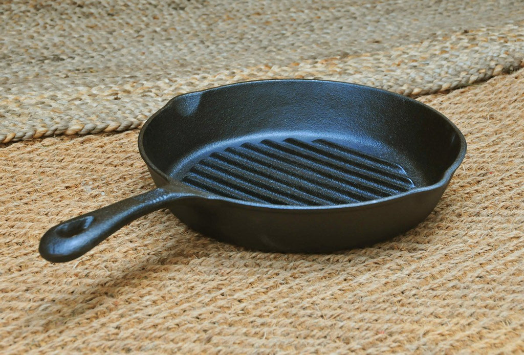8 inch char grill cast iron skillet 