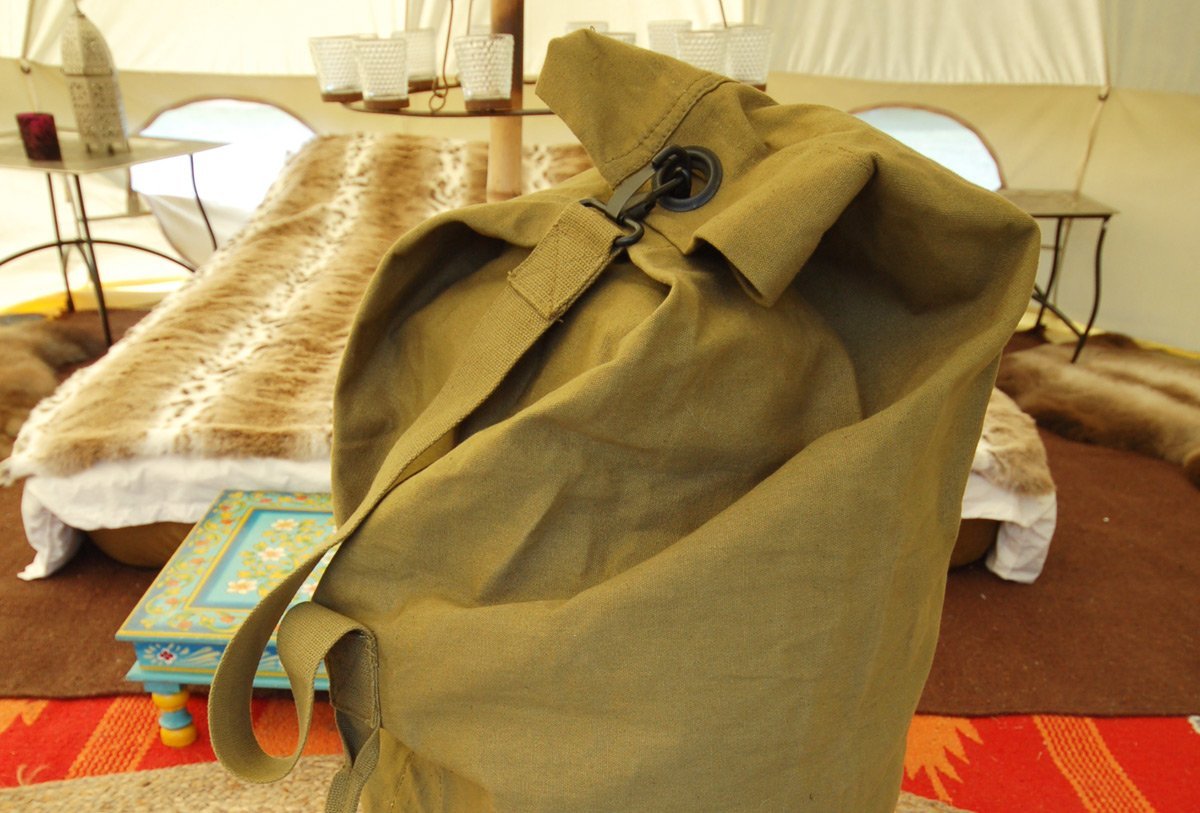 35cm Olive Heavy Duty Canvas Kit Bag