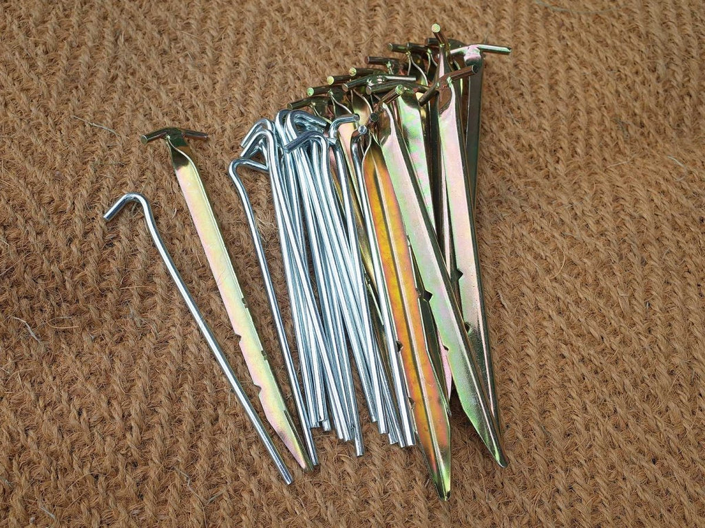 hard ground tent pegs Steel Tent Peg Set | Bell Tent PRO Stakes
