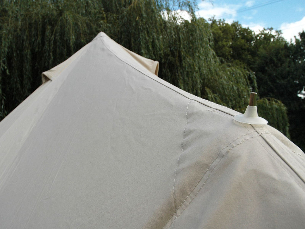 Bell tent a-frame apex and rain cap
