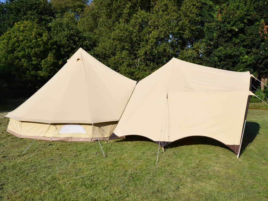 Bell Tent with Gazebo shelter