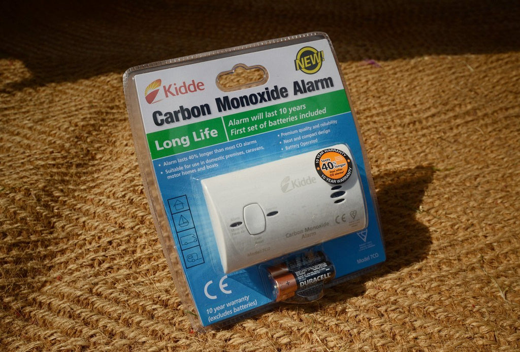 Carbon monoxide alarm for tent stove safety
