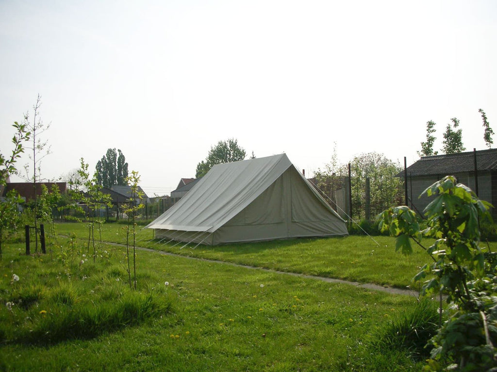 Deluxe classic scout patrol tent in the garden 
