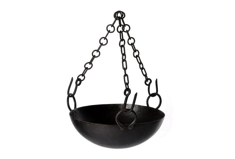 Kadai tripod bowl and chains