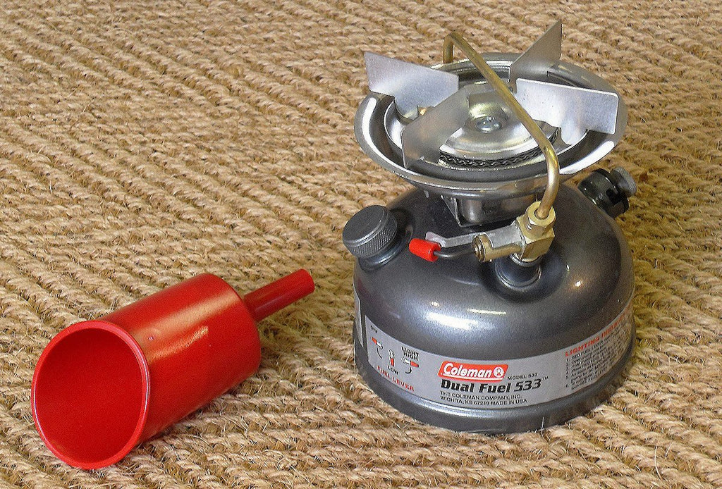 Coleman dual fuel stove 533 single burner with funnel