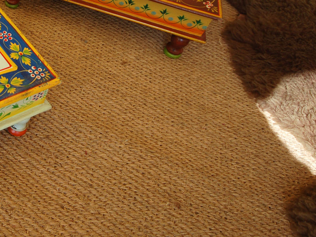 Close up of emperor tent coir mat flooring