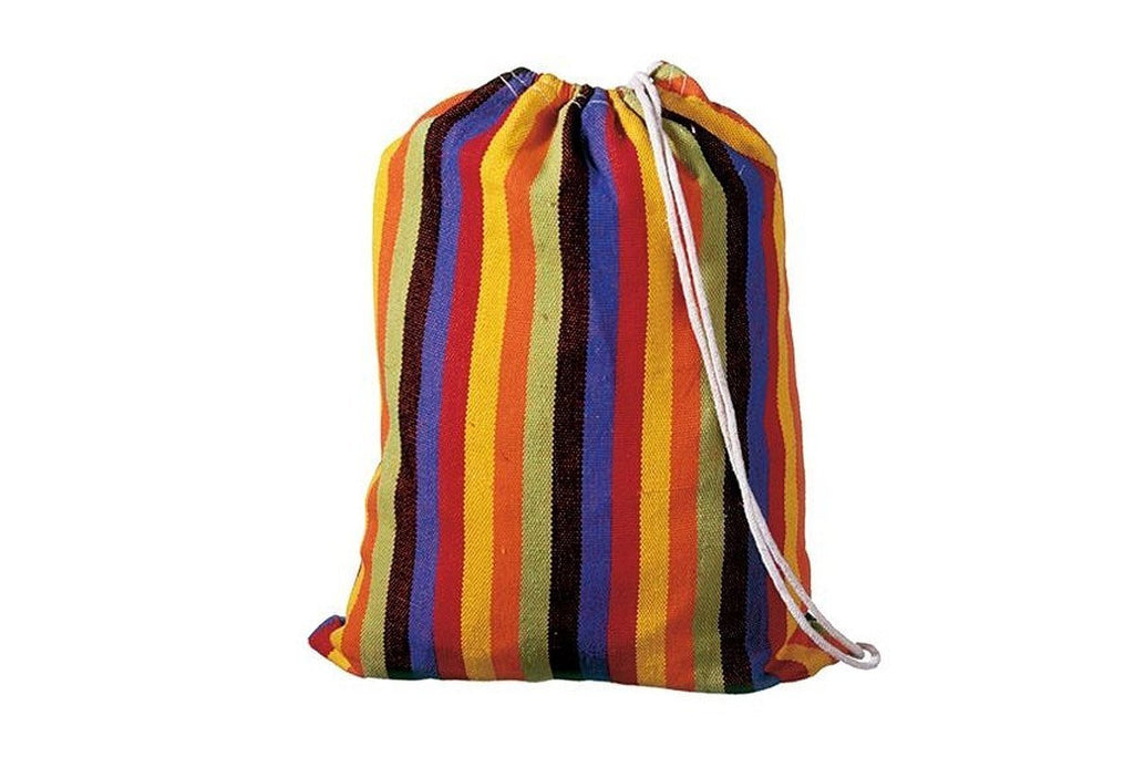 Extra large Brazilian hammock bag in tropical colour.