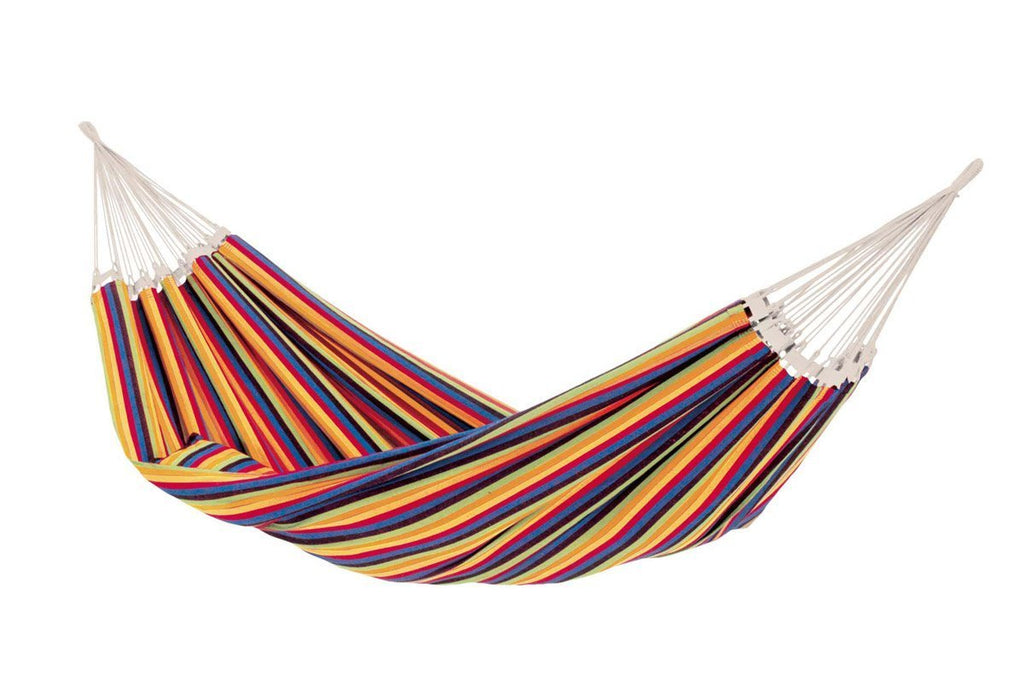 Extra large Brazilian hammock in tropical colour.