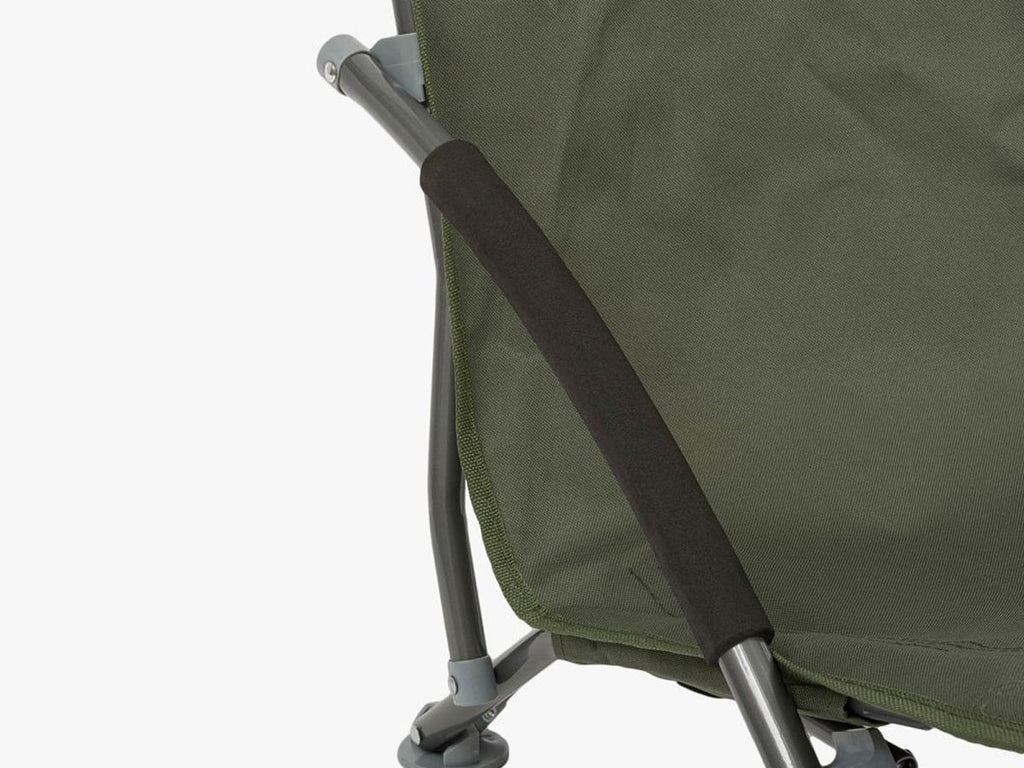 Arm rest of perch low level camp chair